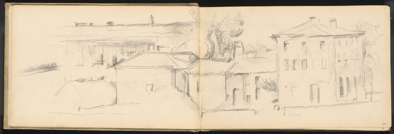 Landschap bij Aix-en-Provence door Paul Cézanne