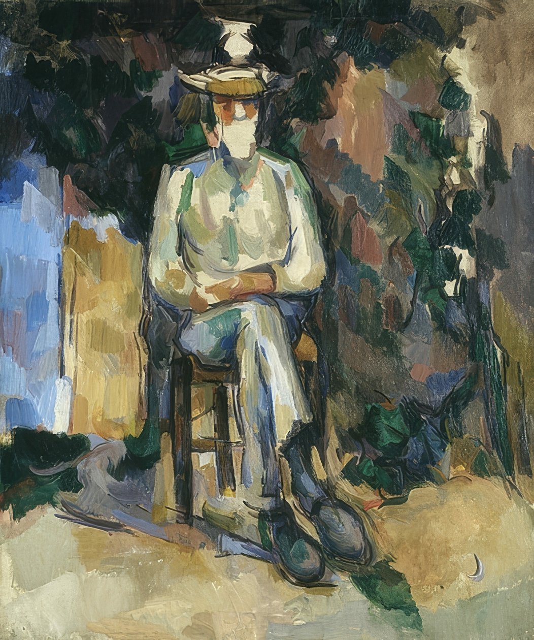 De tuinman Vallier door Paul Cézanne