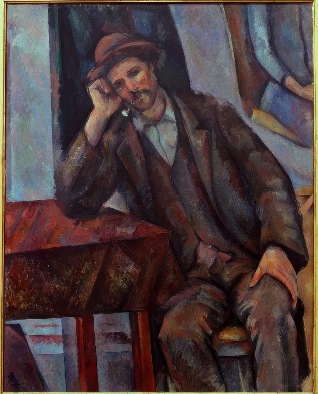 De man met de pijp door Paul Cézanne