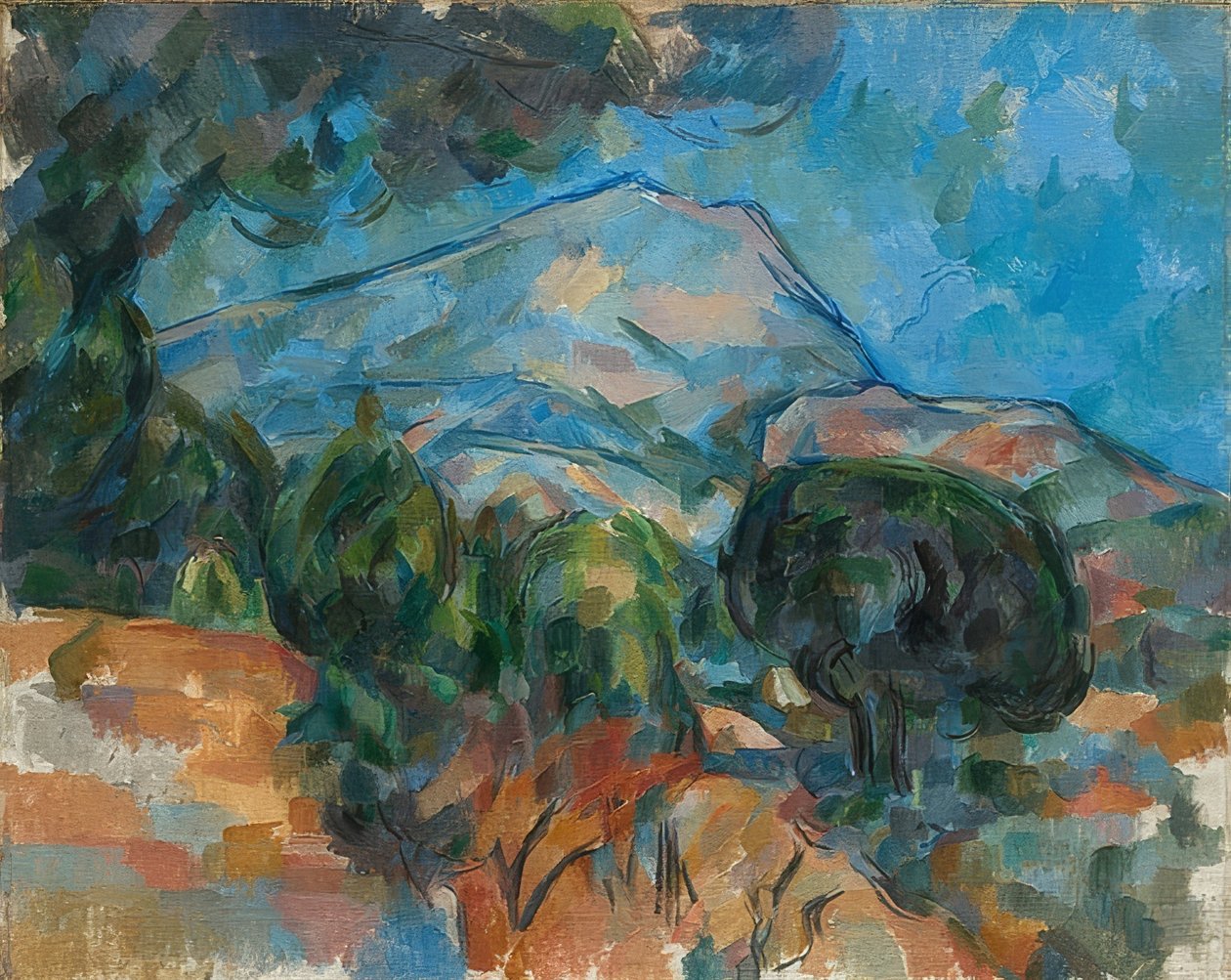 Mont Sainte-Victoire. Om 1904 door Paul Cézanne
