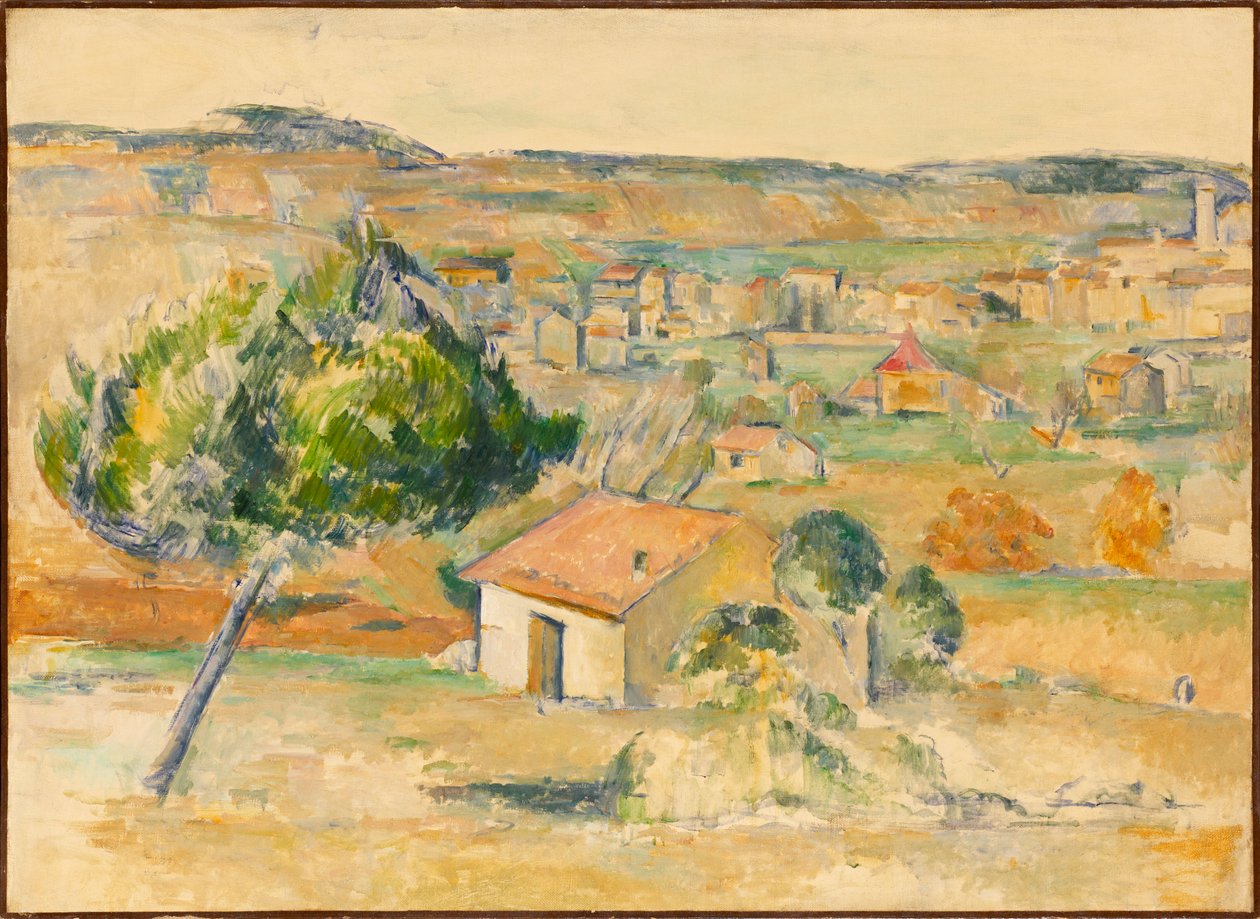 Provençaalse vlakte, 1883-1885 door Paul Cézanne