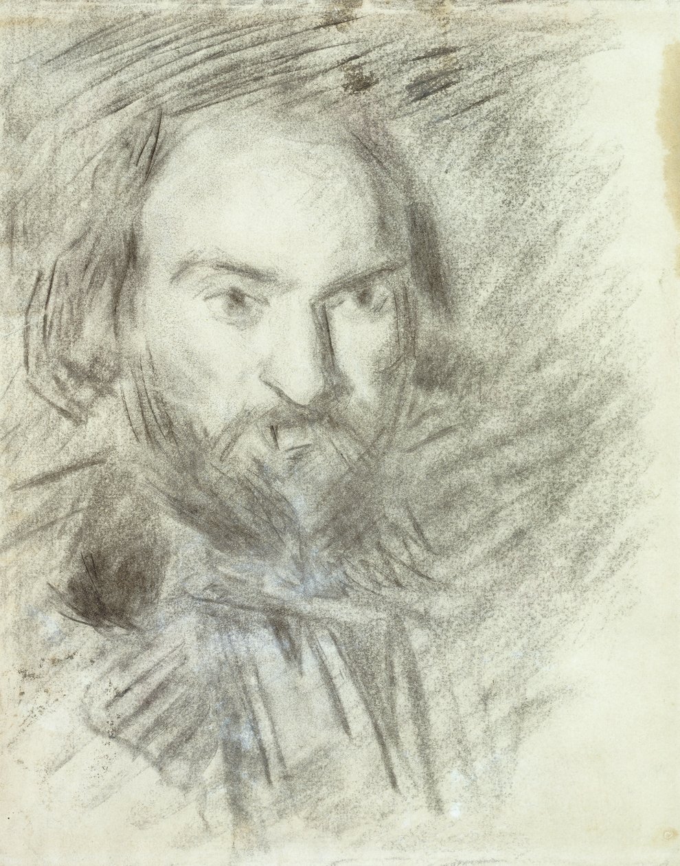 Zelfportret, c.1874 door Paul Cézanne