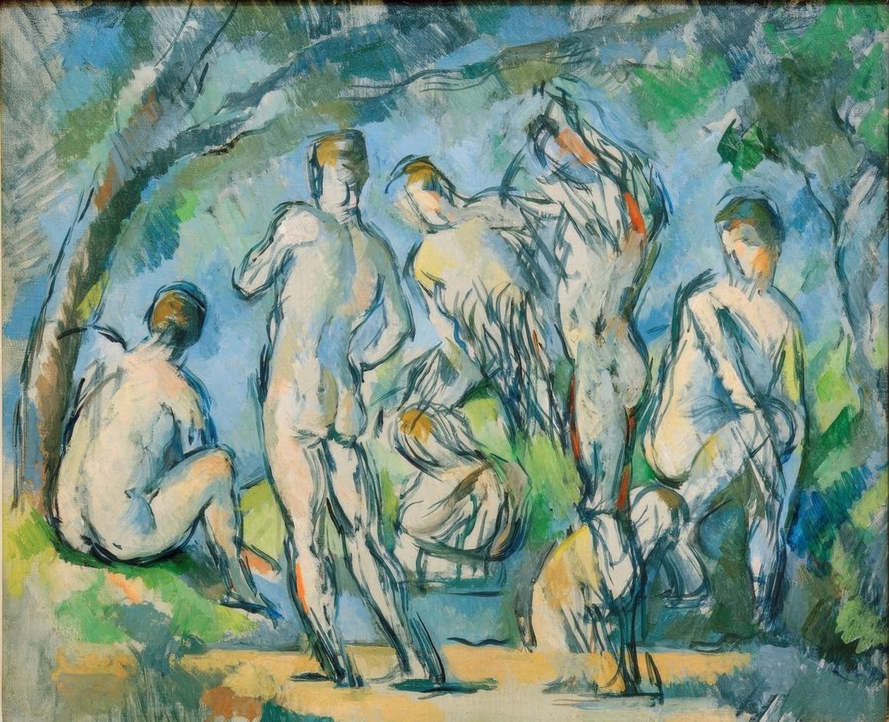 Zeven Baders door Paul Cézanne