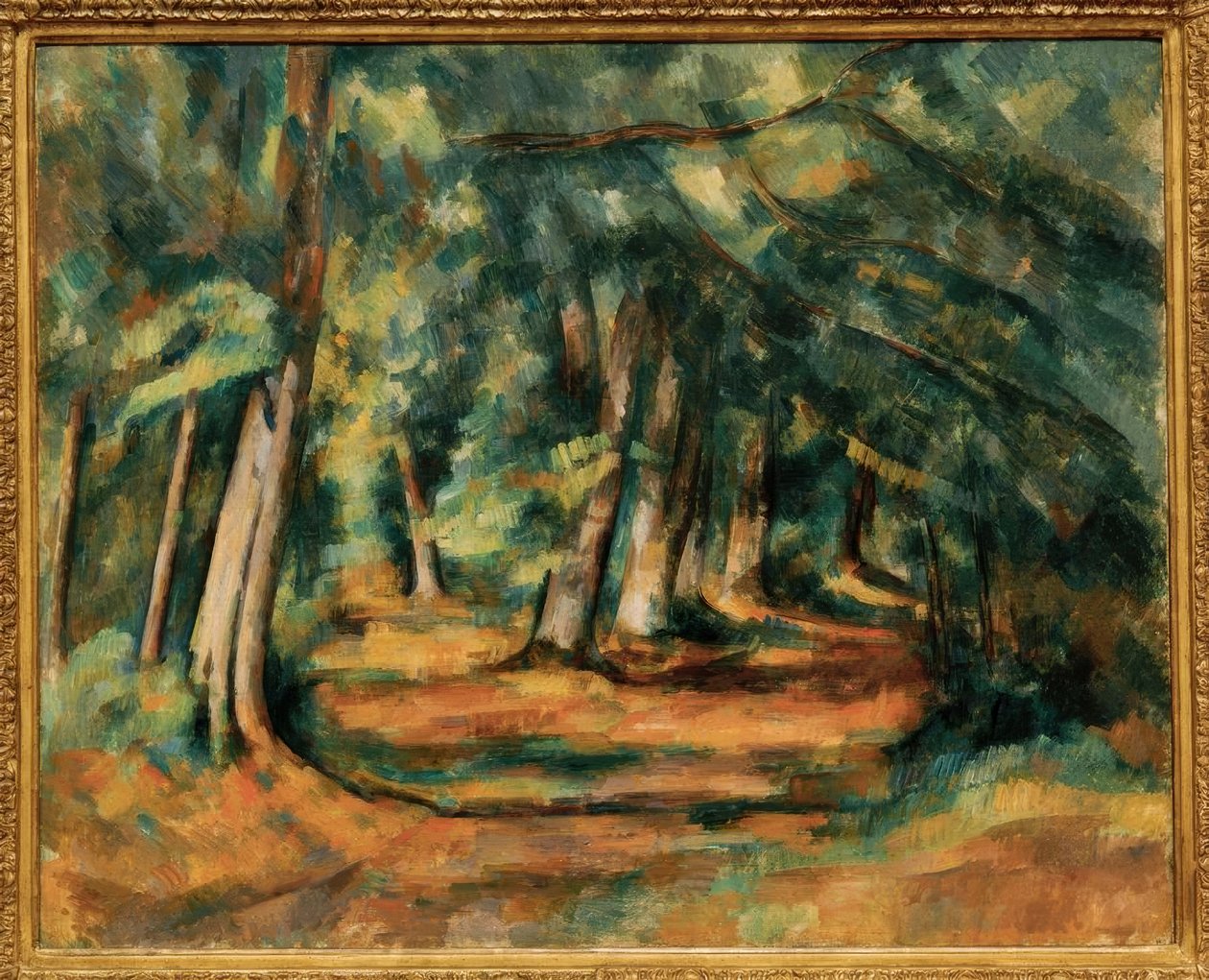 Bos – Fontainebleau (?) door Paul Cézanne