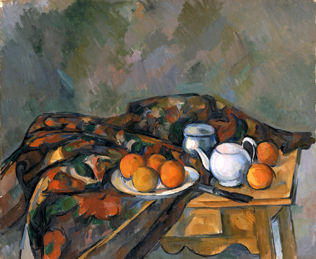 Stilleven met een theepot, 1902-06 door Paul Cézanne