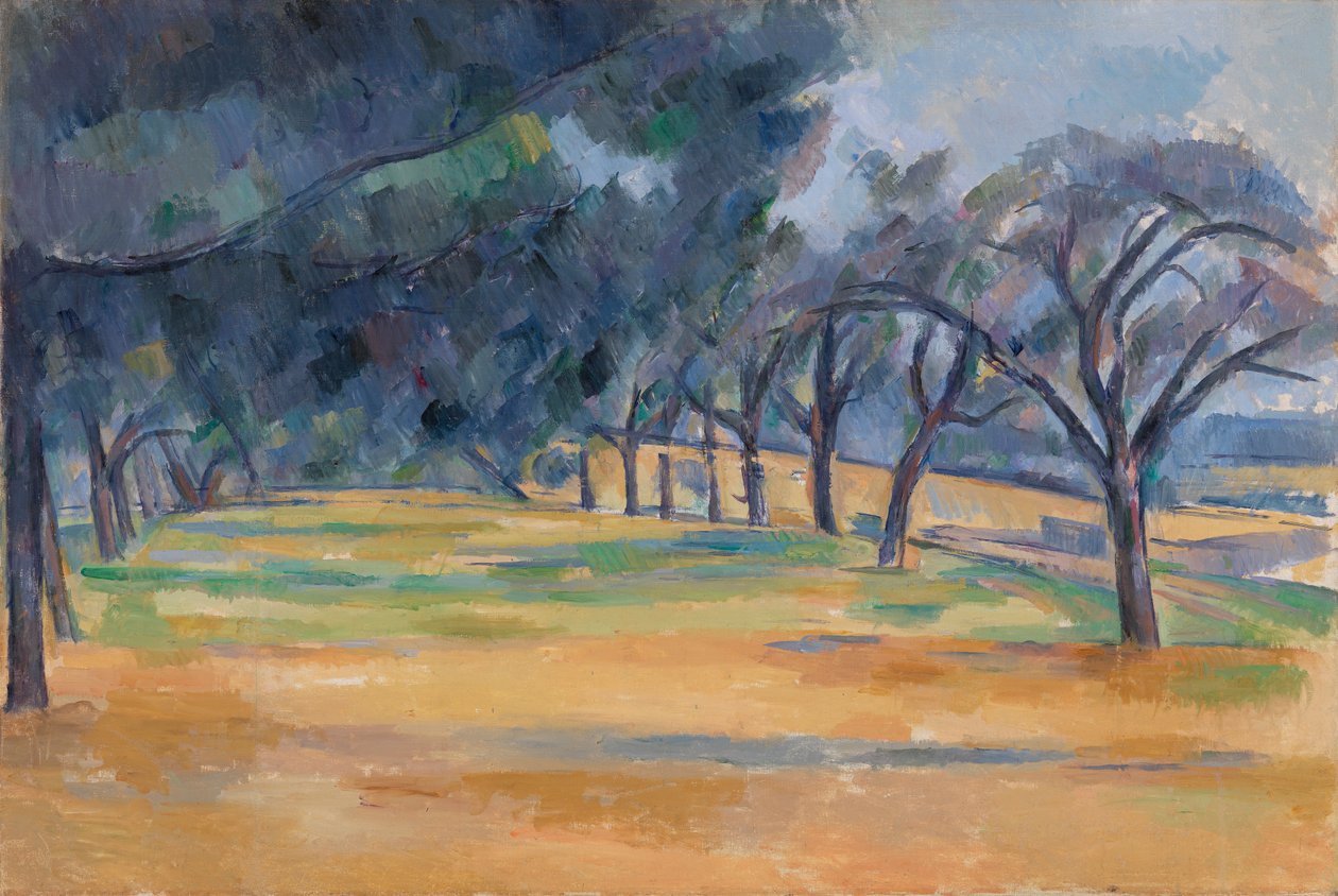 De laan in Marines door Paul Cézanne