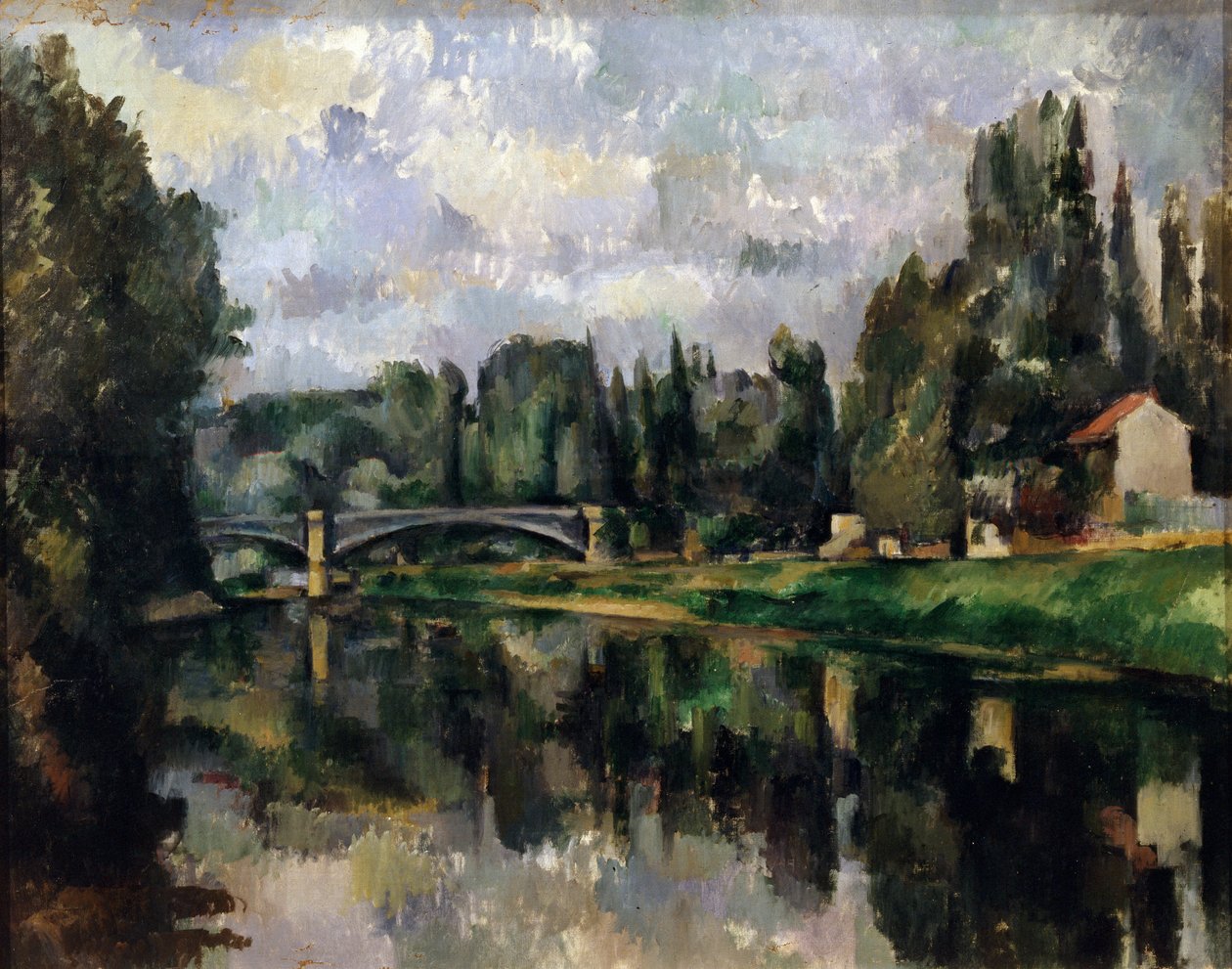 De Oevers van de Marne, 1888-1895 door Paul Cézanne