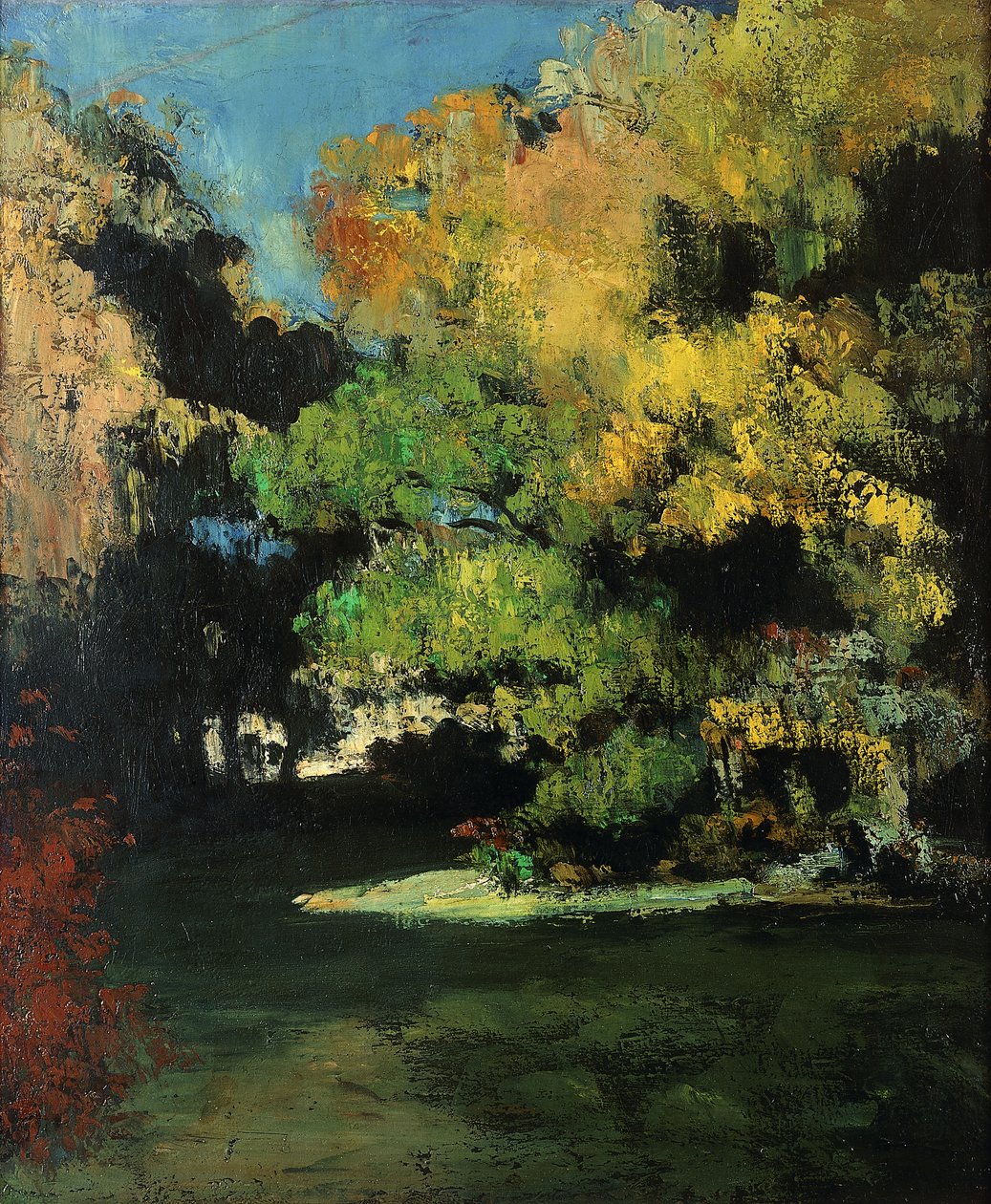 De open plek, ca. 1867 door Paul Cézanne