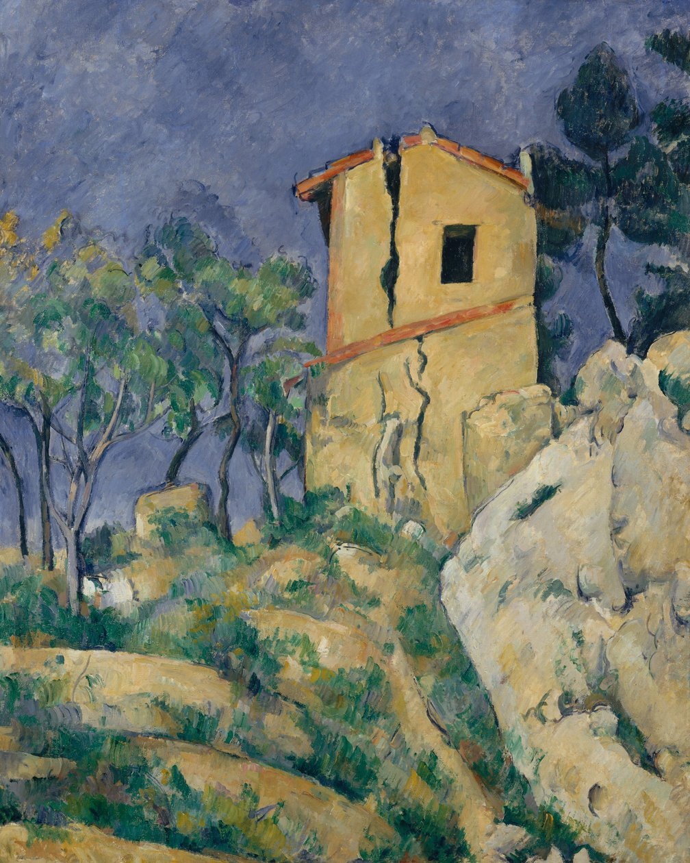 Het huis met de gebarsten muren, 1892-94 door Paul Cézanne