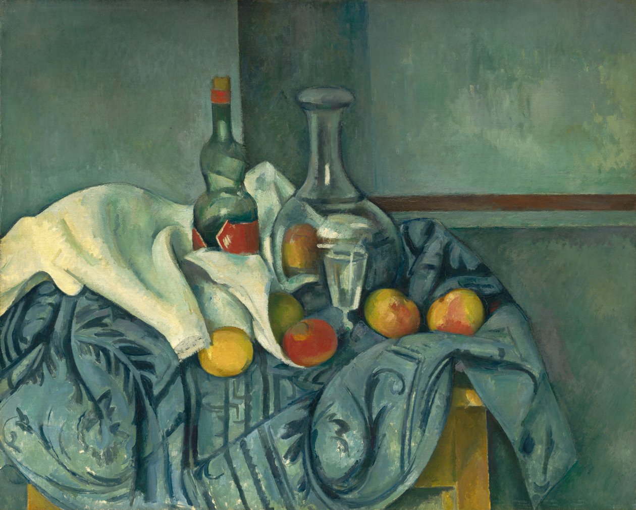 De pepermuntfles door Paul Cézanne