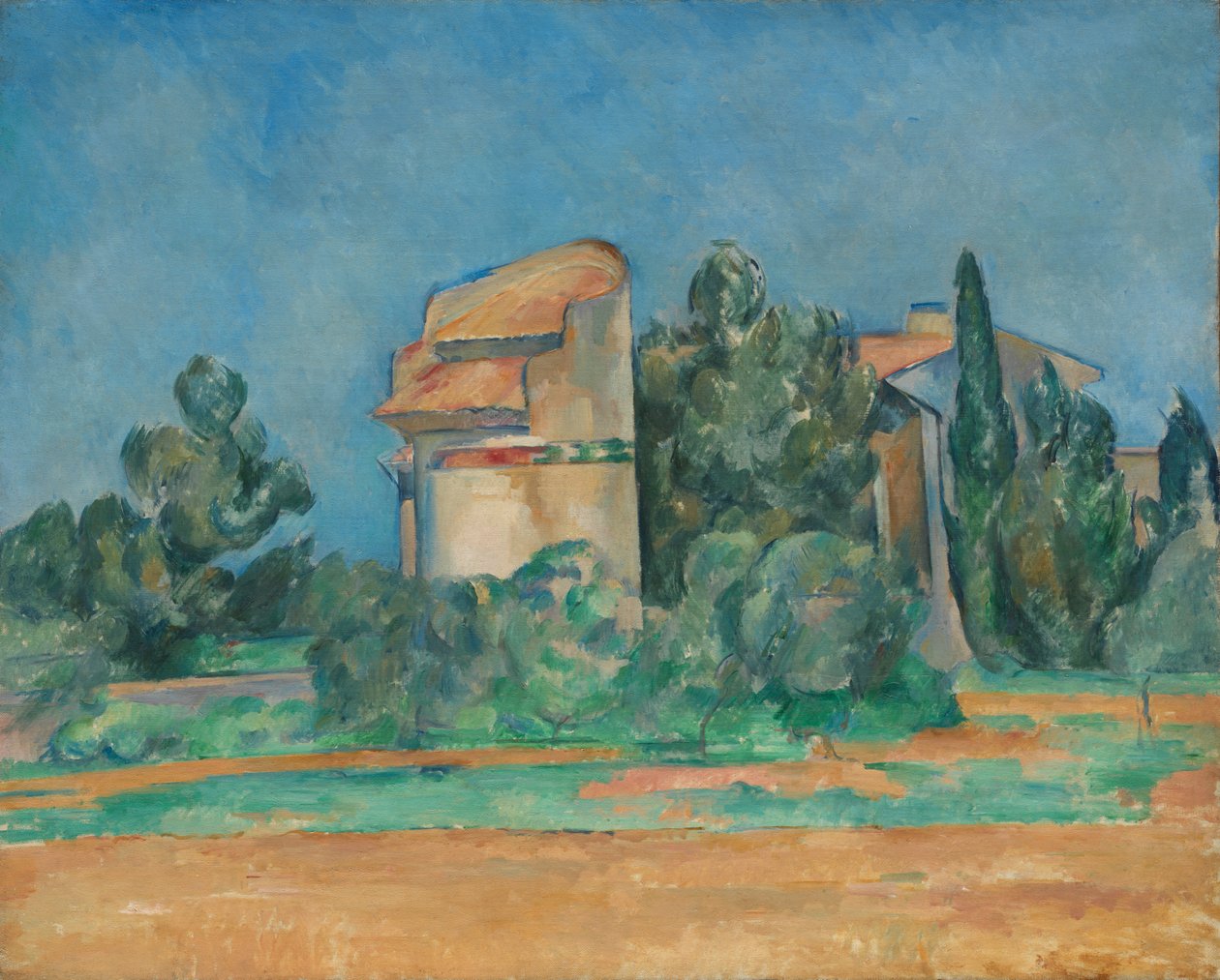 De Duiventoren in Bellevue door Paul Cézanne