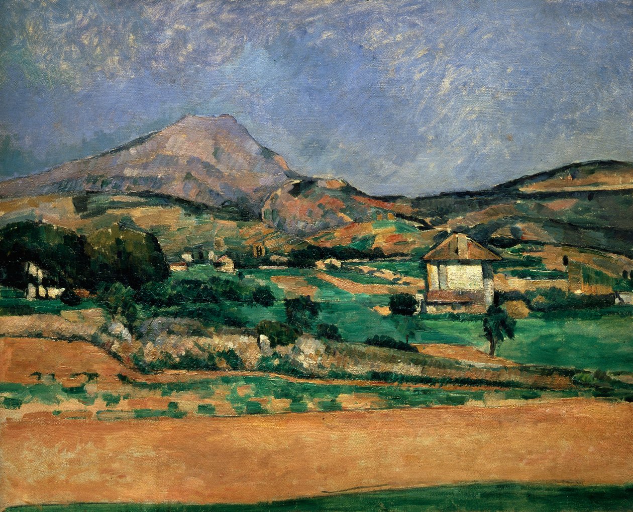 De Vlakte van de Mont Sainte-Victoire, 1882-1885 door Paul Cézanne