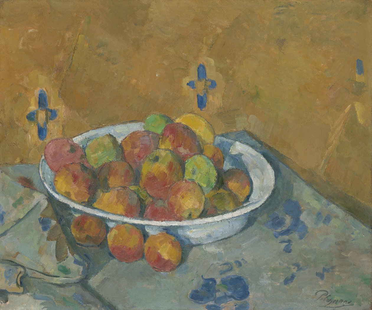 Het bord met appels door Paul Cézanne
