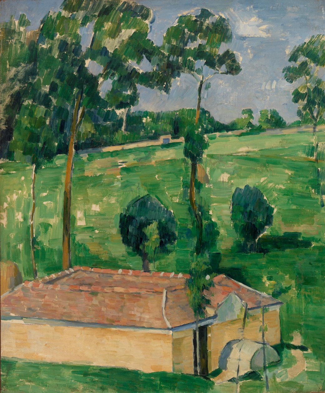 Het Voorjaarshuis door Paul Cézanne