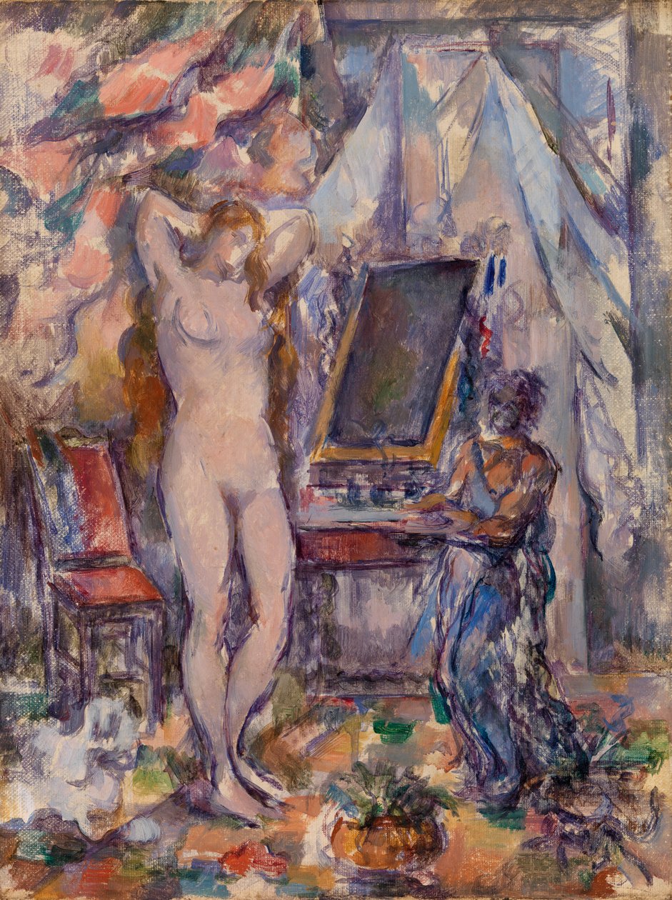 De Toilette door Paul Cézanne