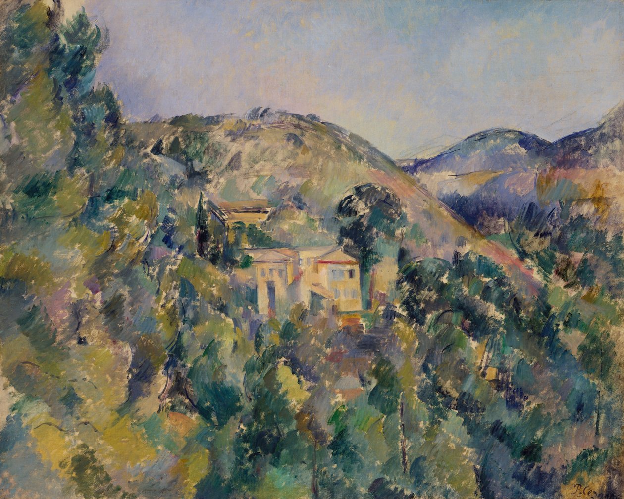 Uitzicht op het Domaine Saint-Joseph door Paul Cézanne