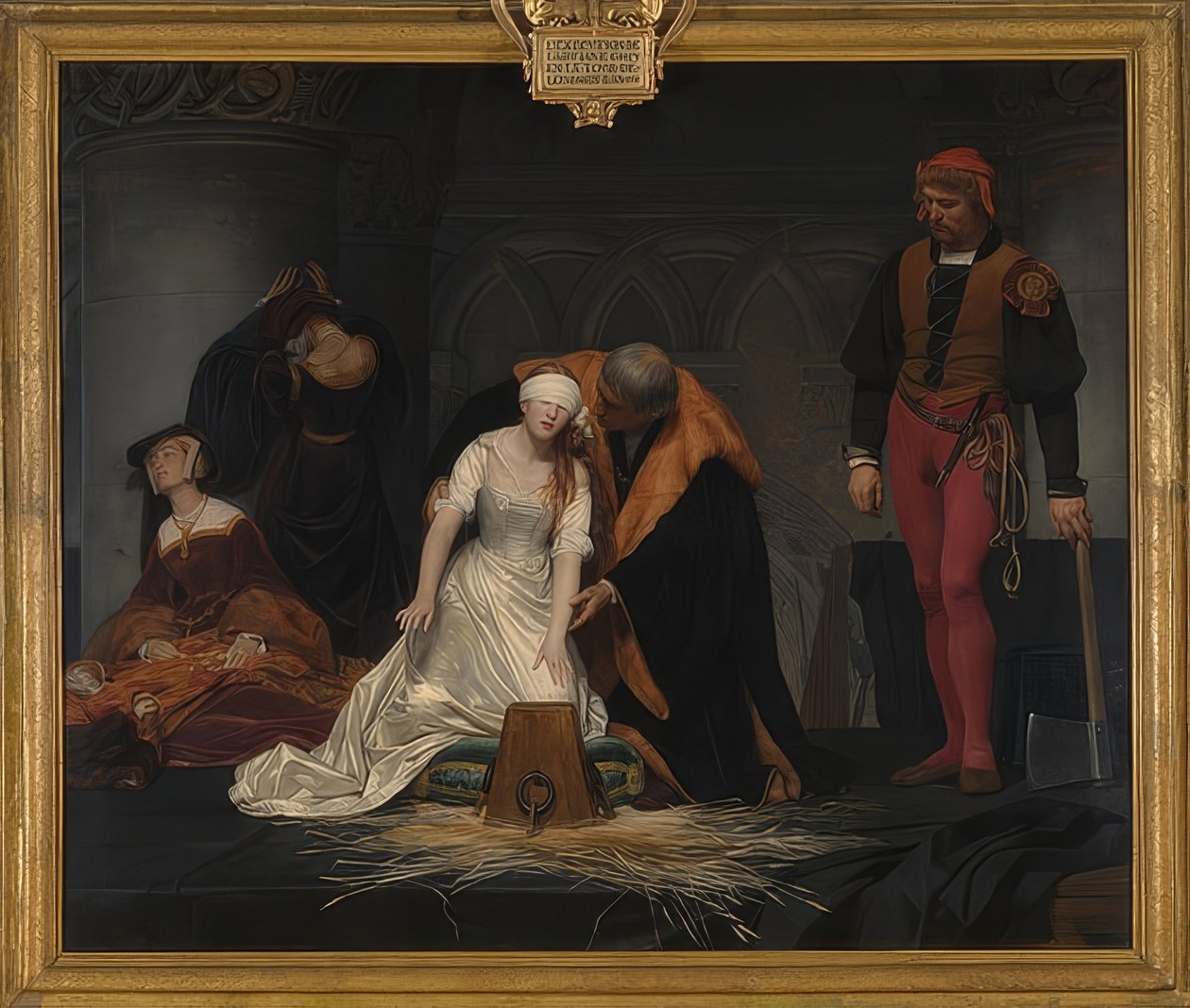 De executie van Lady Jane Grey door Paul Delaroche