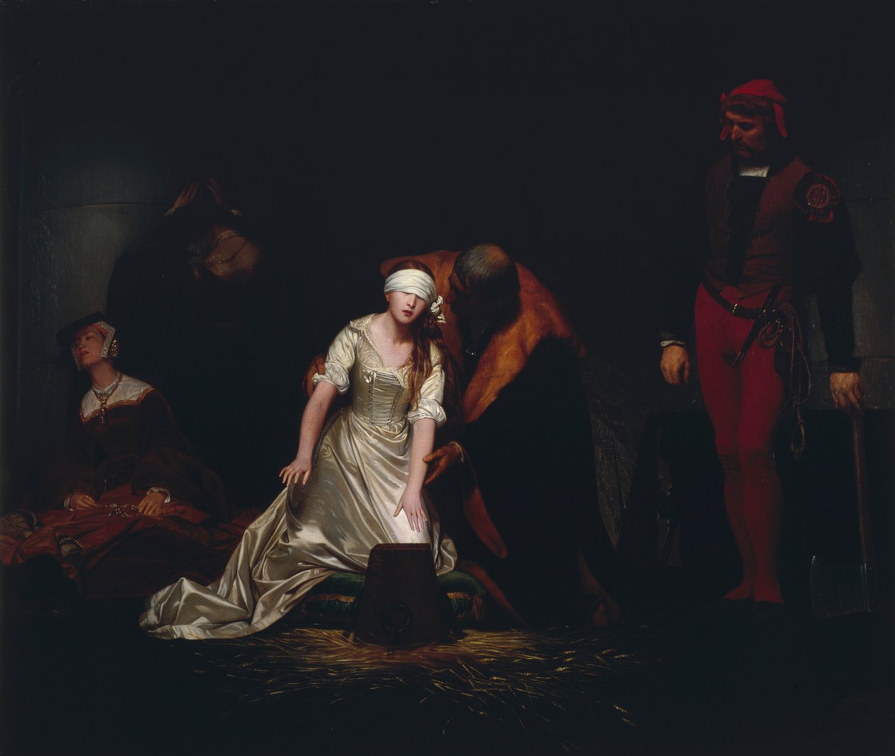 De executie van Lady Jane Grey door Paul Delaroche