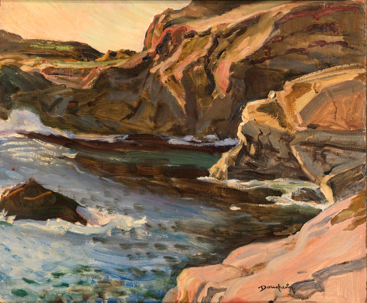 Californische kliffen door Paul Dougherty