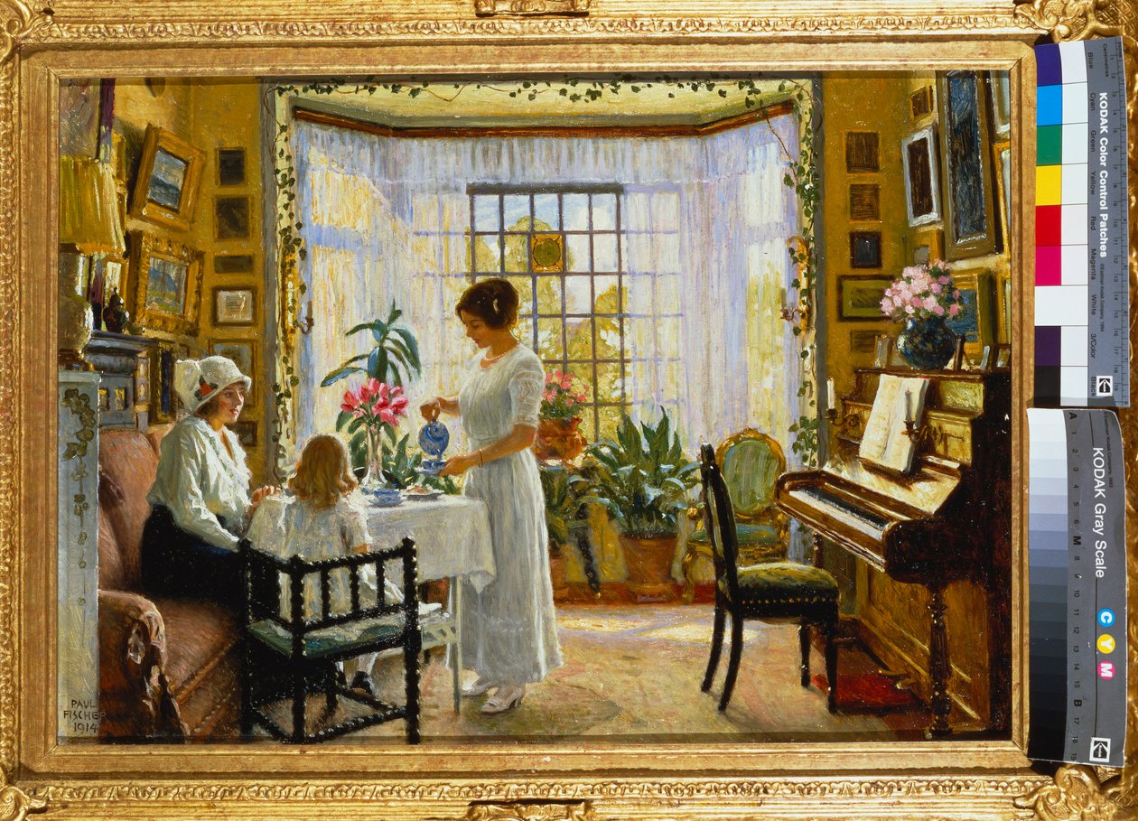 Middagthee, 1914 door Paul Fischer