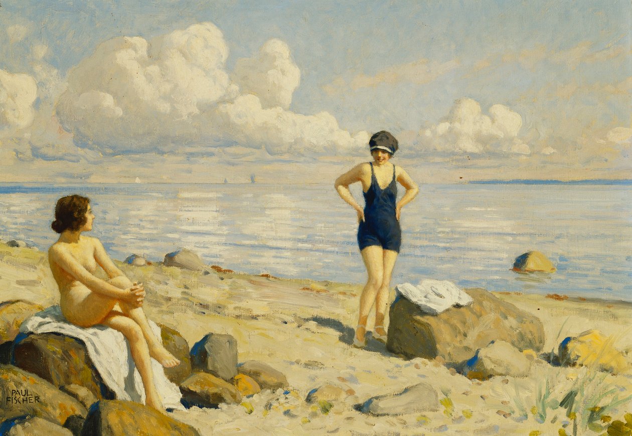 Op het strand door Paul Fischer