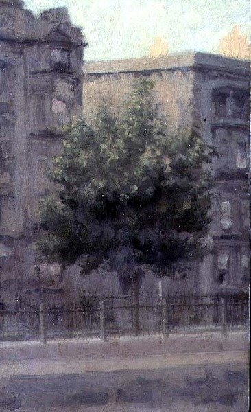 Straatscène, Chelsea door Paul Fordyce Maitland