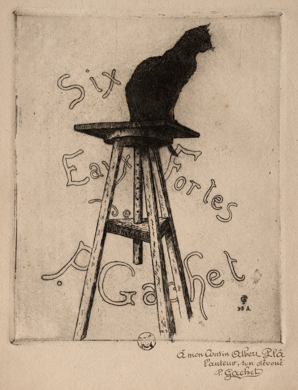 Zes etsen, 1895 door Paul Gachet