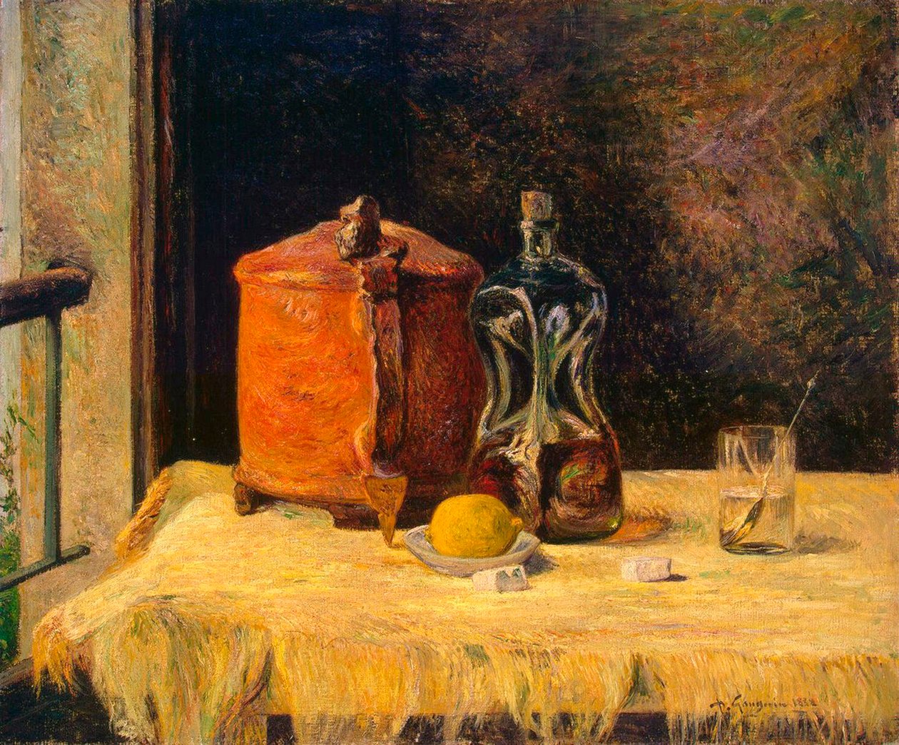 Bij het raam, 1882 door Paul Gauguin