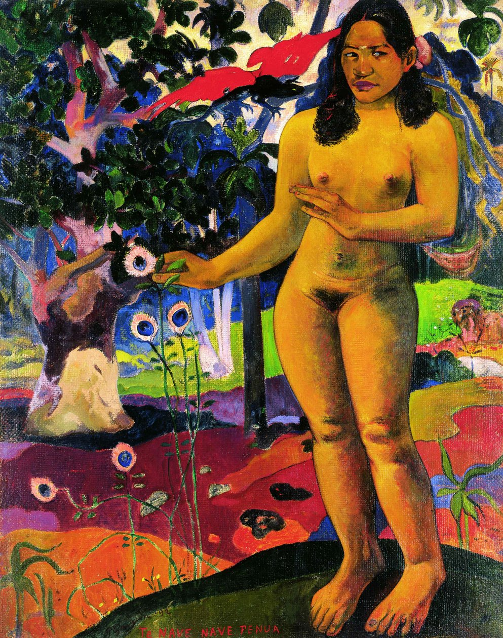 Heerlijk land (Te Nave Nave Fenua) door Paul Gauguin