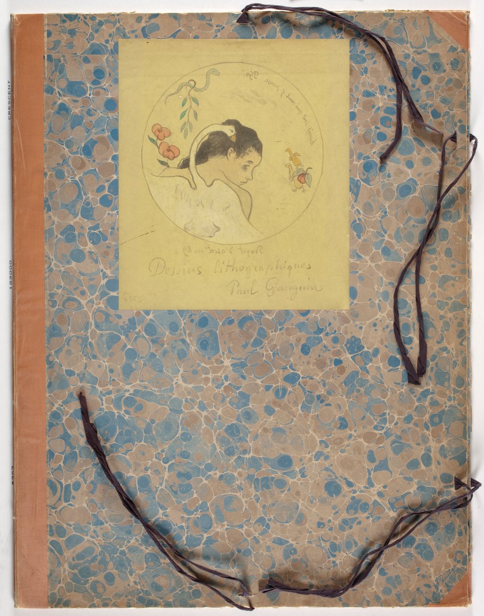 Ontwerp voor een bord - Leda door Paul Gauguin
