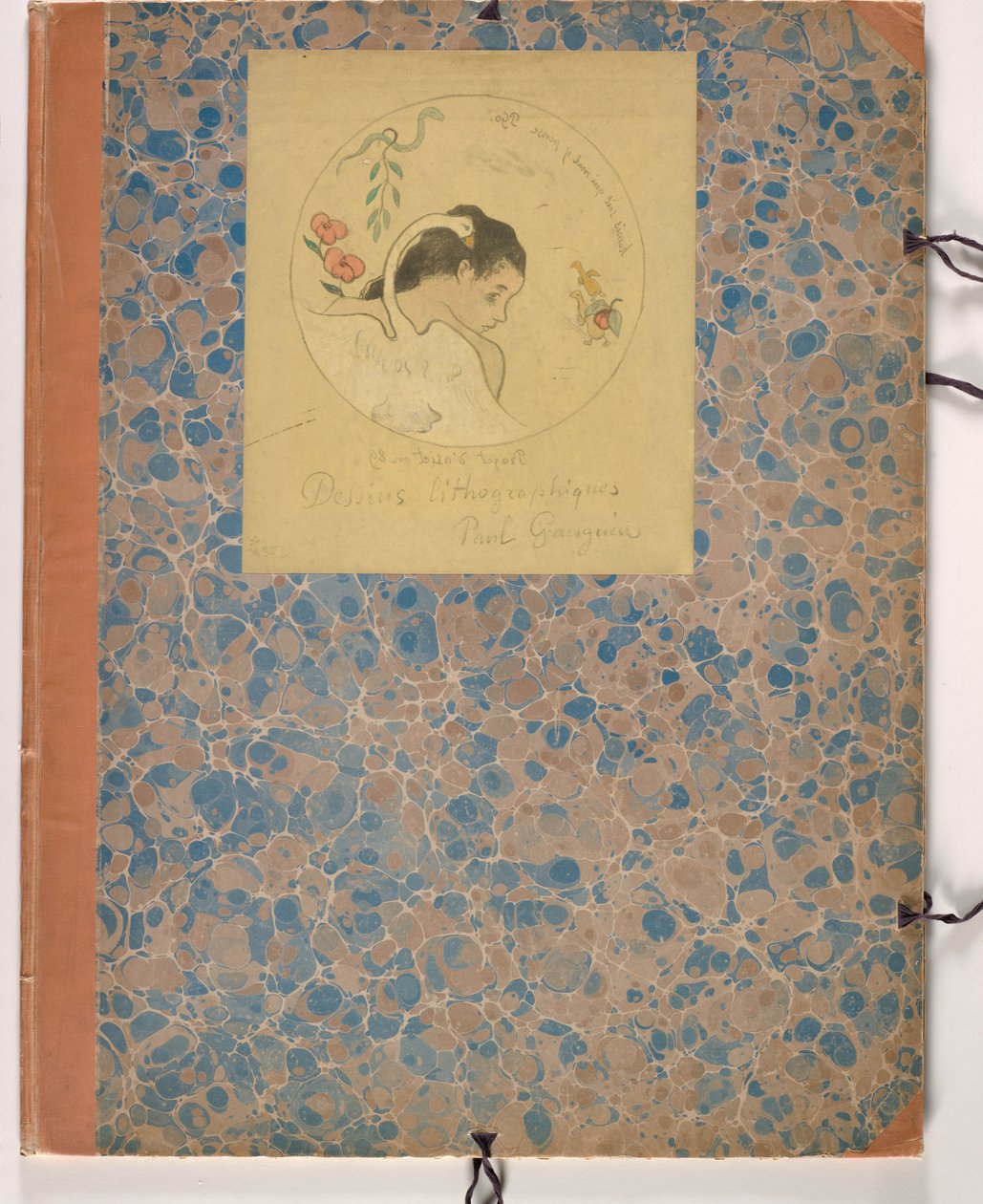 Ontwerp voor een bord - Leda door Paul Gauguin