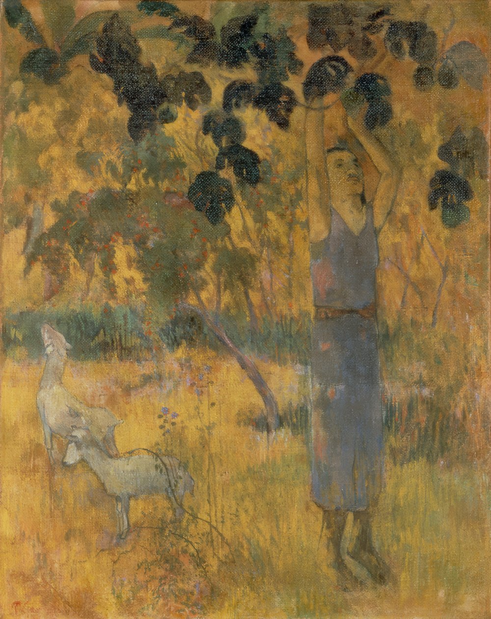 De oogst door Paul Gauguin