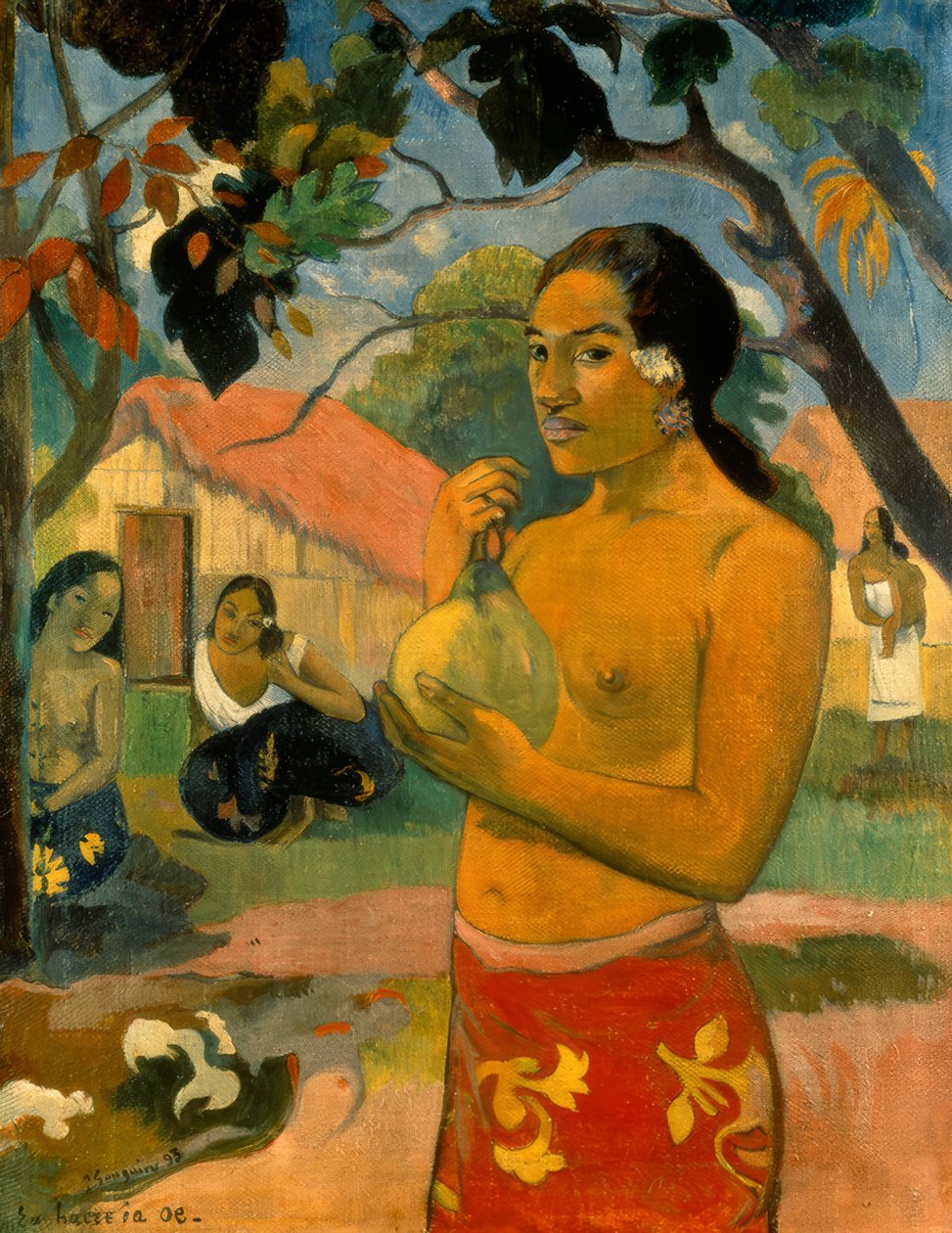 Waar ga je heen? door Paul Gauguin