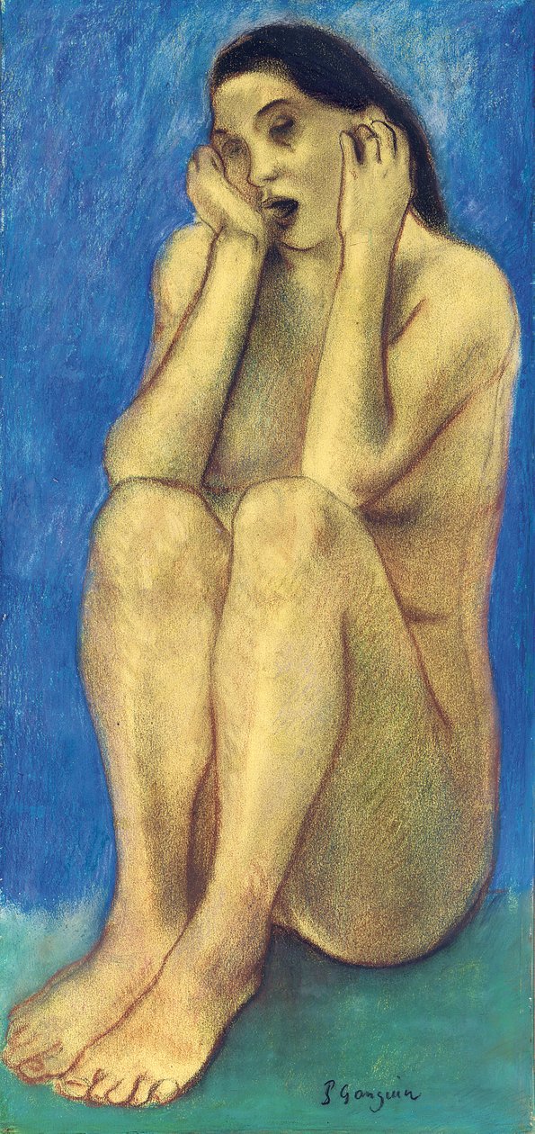 Bretonse Avond door Paul Gauguin
