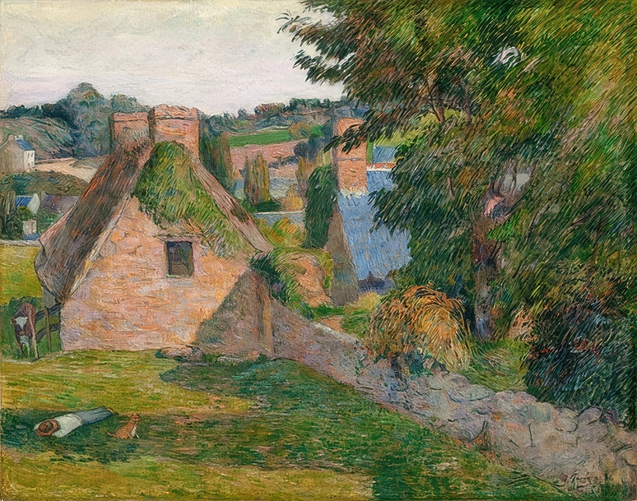 Veld bij Derout-Lollichon. 1886 door Paul Gauguin