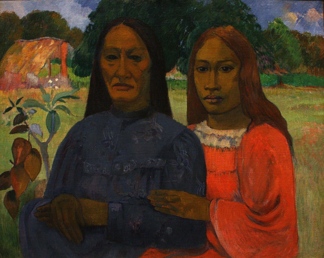 Frans:  Mère et fille Moeder en dochter door Paul Gauguin
