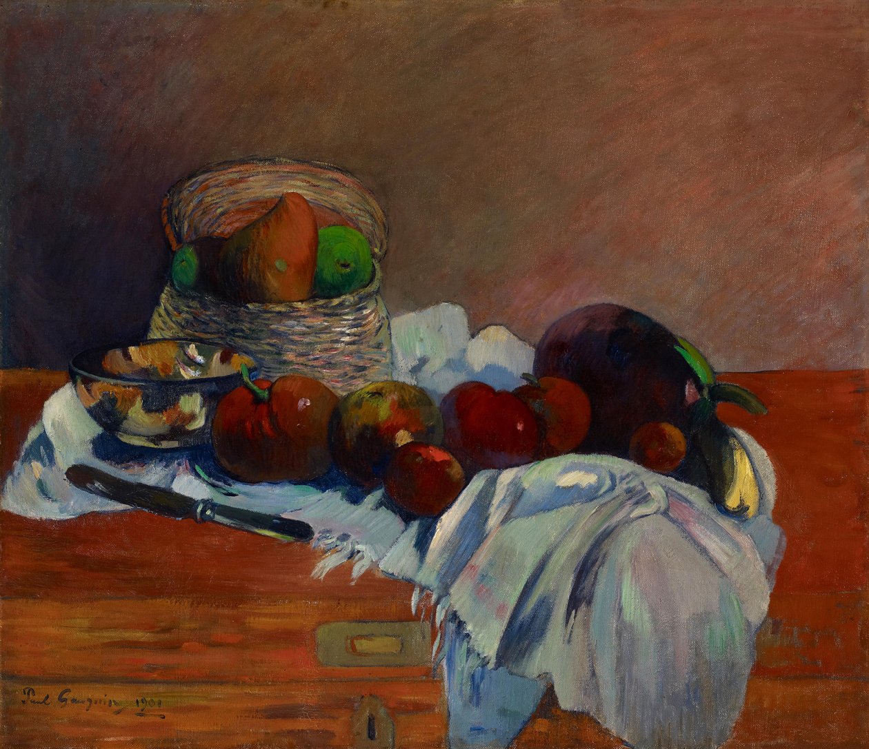 Vruchten en mes, 1901 door Paul Gauguin