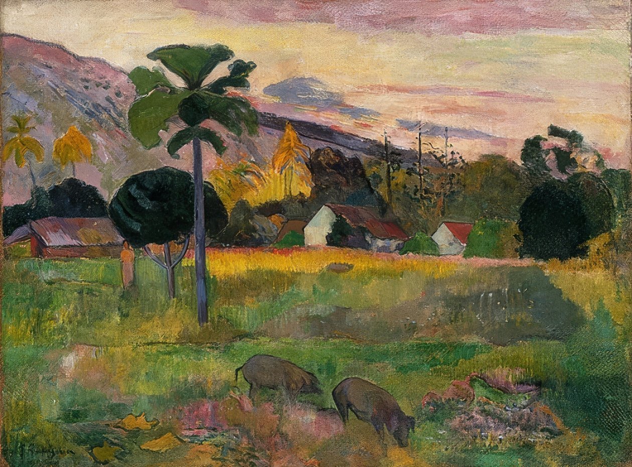 Haere mai (Kom hier) door Paul Gauguin