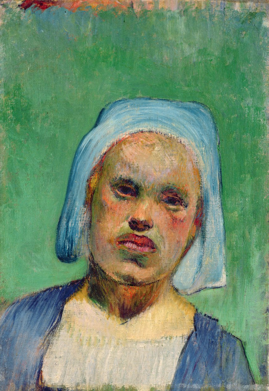 Hoofd van een Breton door Paul Gauguin