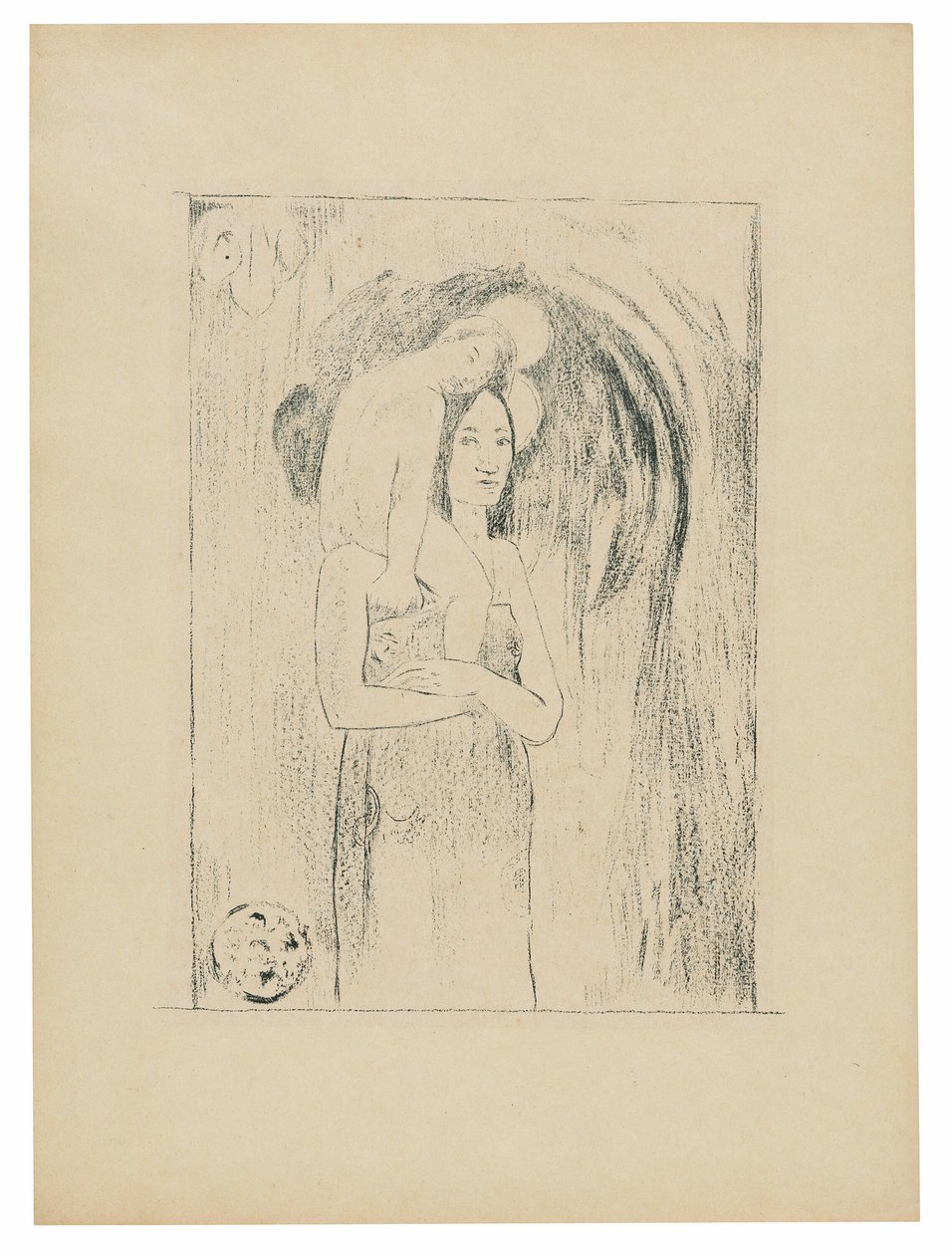 Ia orana Maria (Wees gegroet Maria) door Paul Gauguin