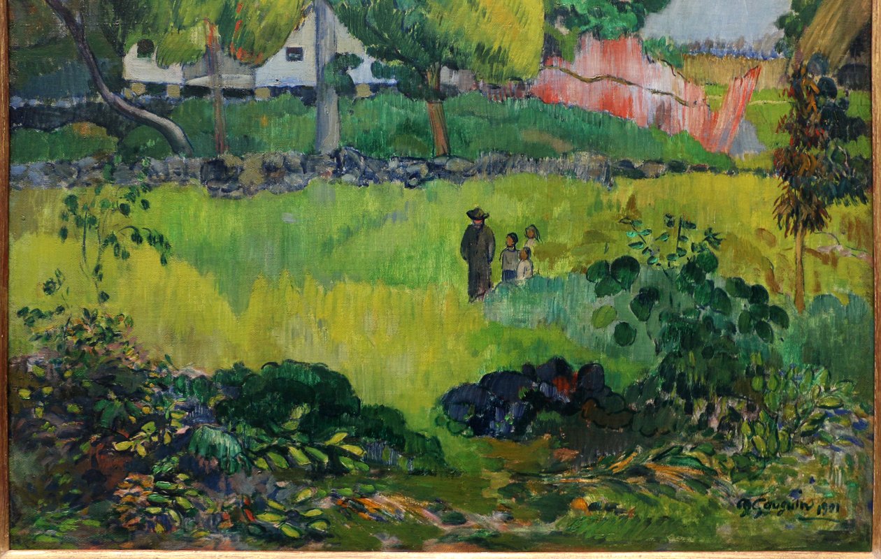 Landschap door Paul Gauguin