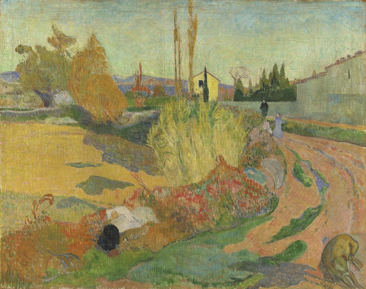 Landschap bij Arles, 1888 door Paul Gauguin