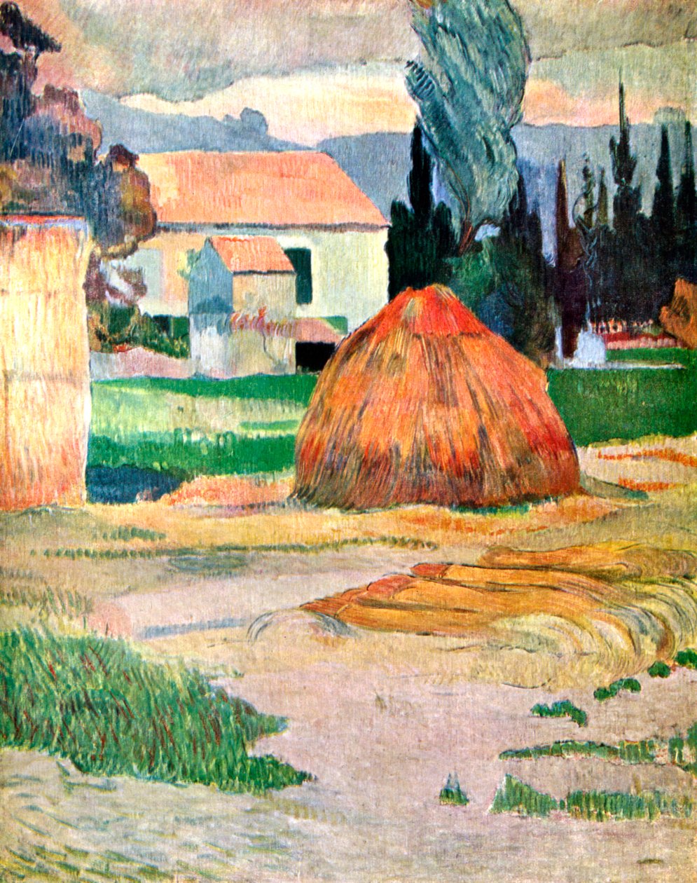 Landschap in Bretagne door Paul Gauguin