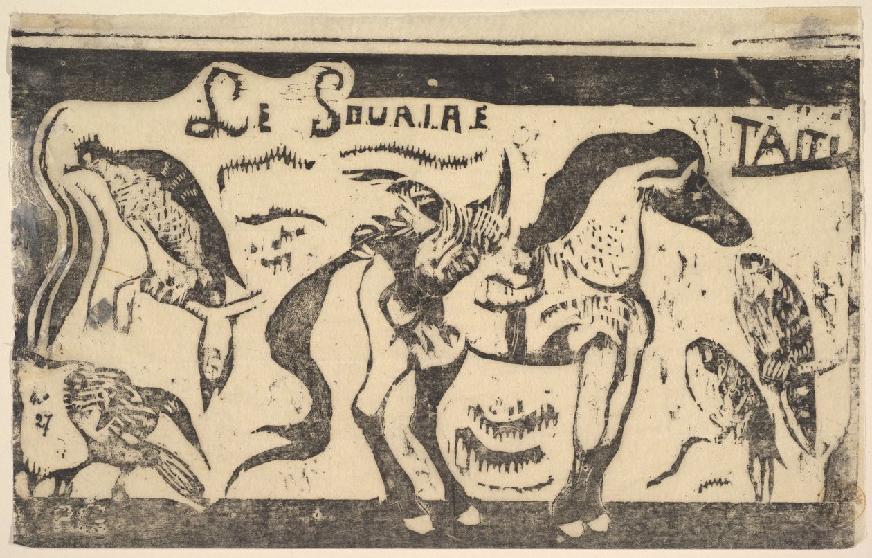 De Glimlach, Tahiti Glimlach, Tahiti, December 1899 door Paul Gauguin
