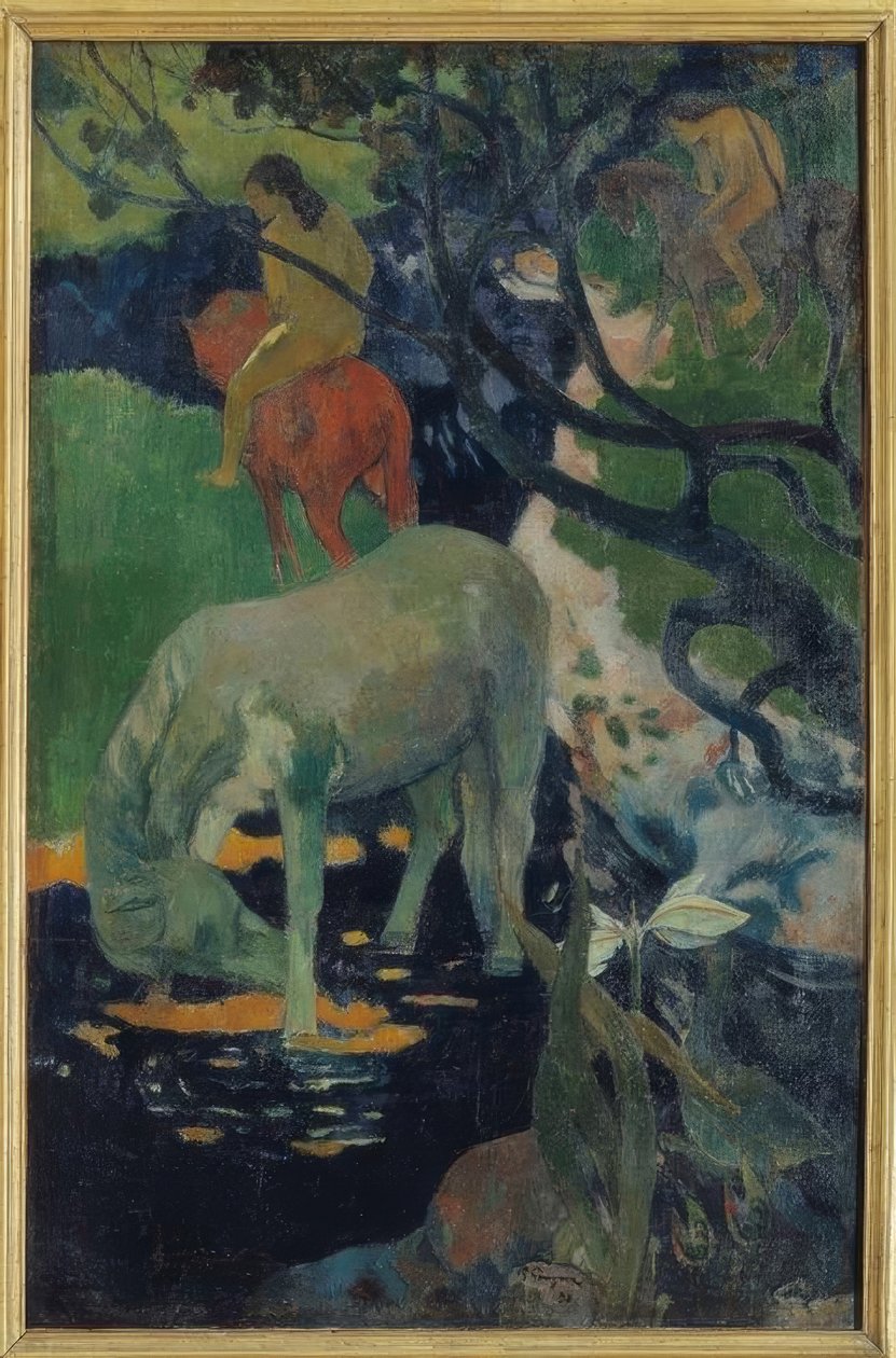 Het witte paard door Paul Gauguin