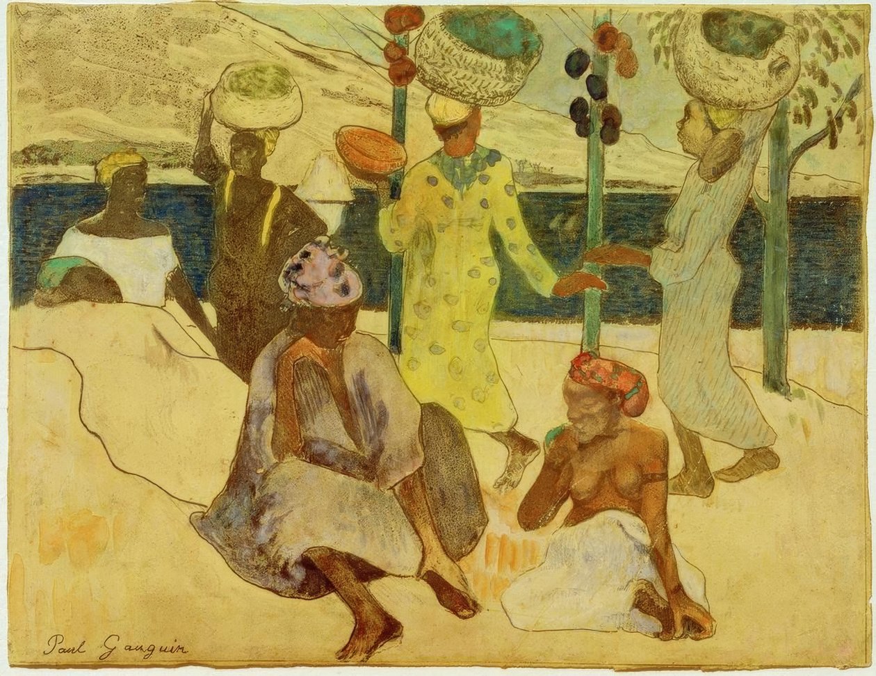 De krekels en de mieren door Paul Gauguin