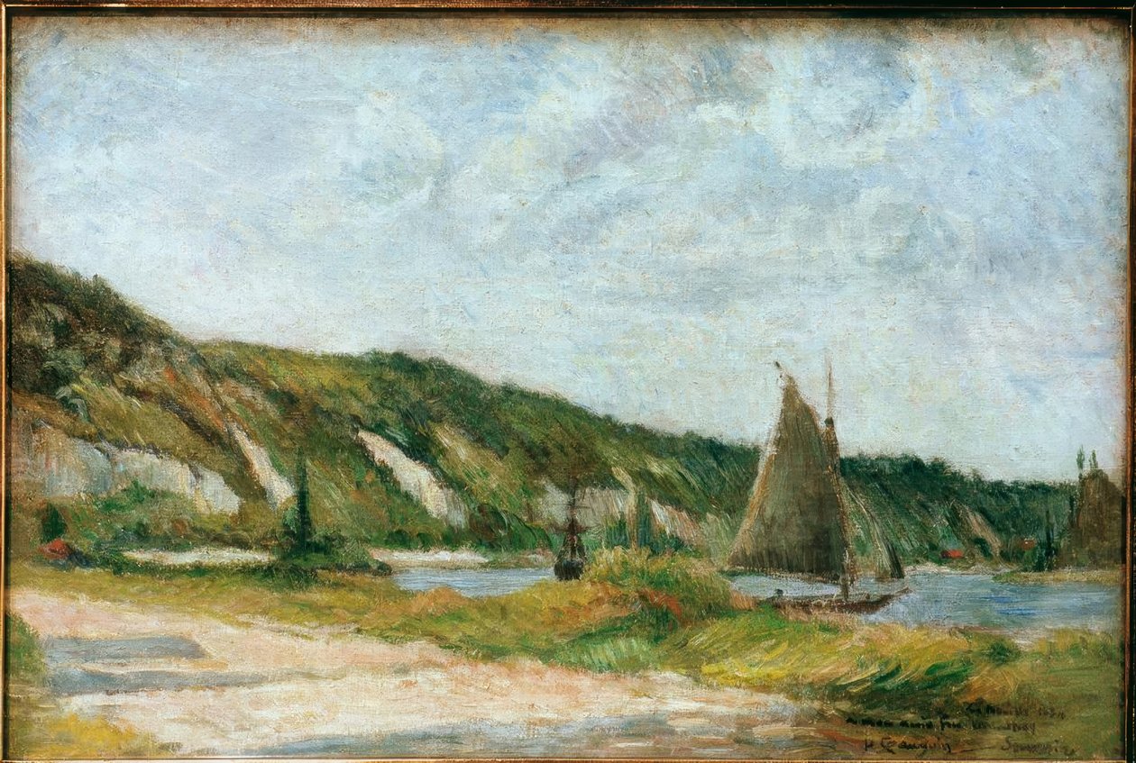 De zeilboten door Paul Gauguin