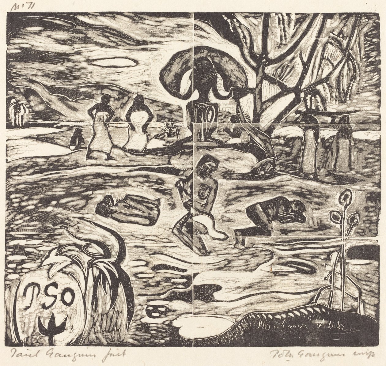 Mahana Atua (Het voedsel van de goden) door Paul Gauguin
