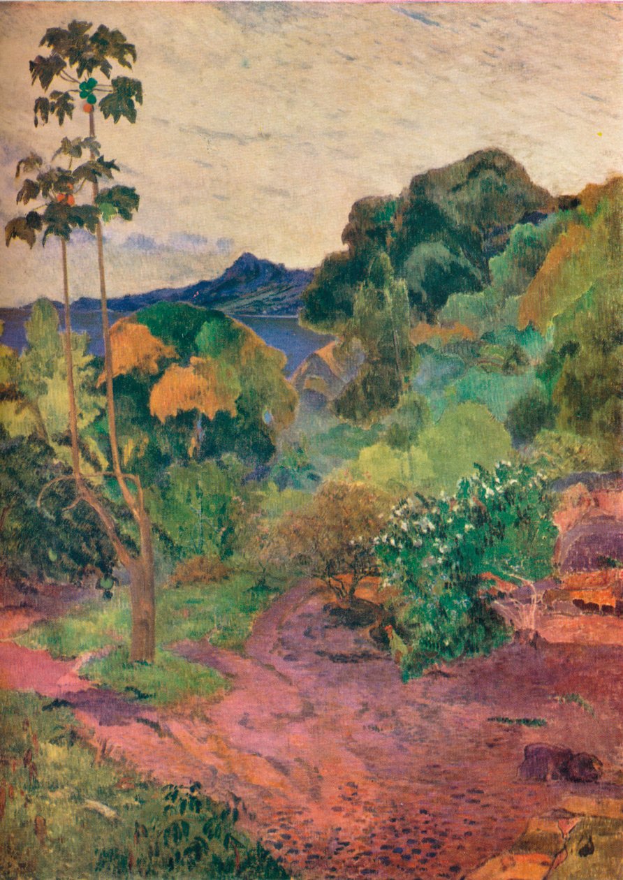 Martinique Landschap, 1887 door Paul Gauguin