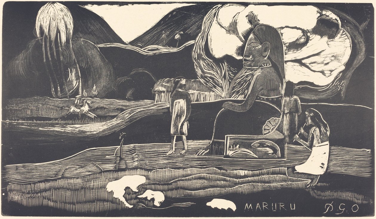 Maruru (Dank je) door Paul Gauguin
